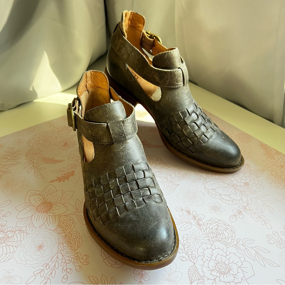 Børn Viveka Ankle Boots in Mermaid Sz 7.5